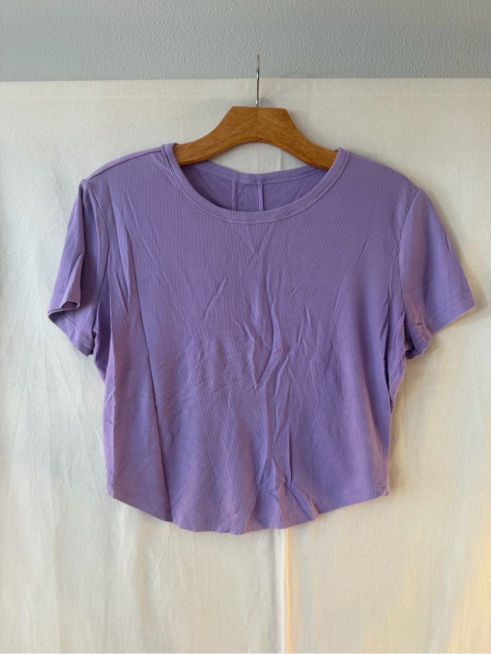 3/$20 all in motion Lilac Ribbed Short Sleeve Crop Top